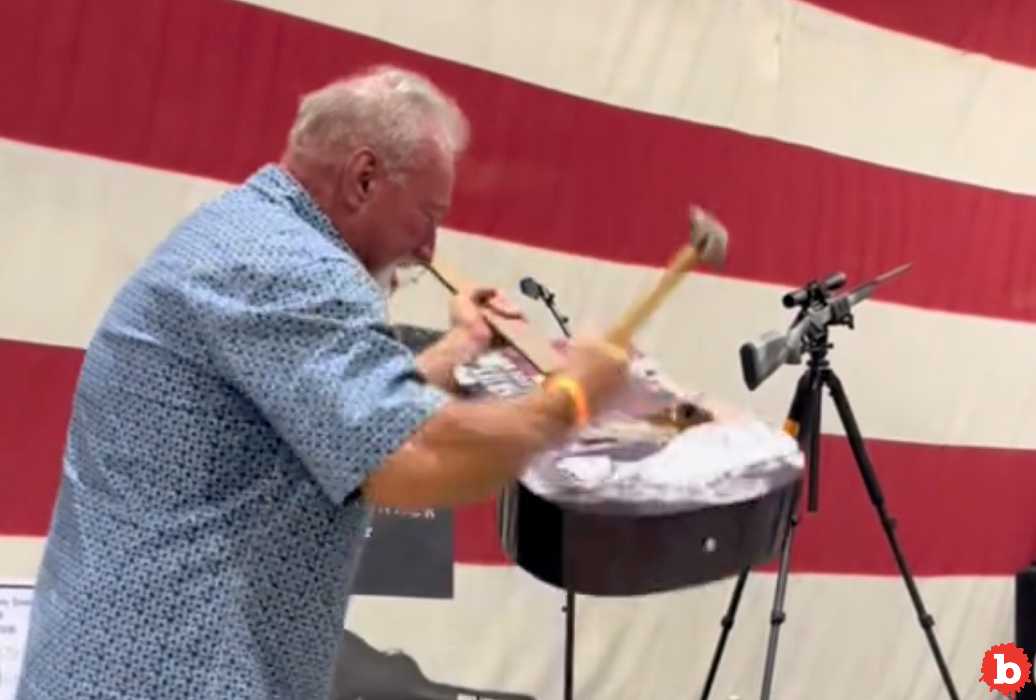 Apparent MAGA Texas Man Spends $4,000 on Taylor Swift Guitar to Smash It